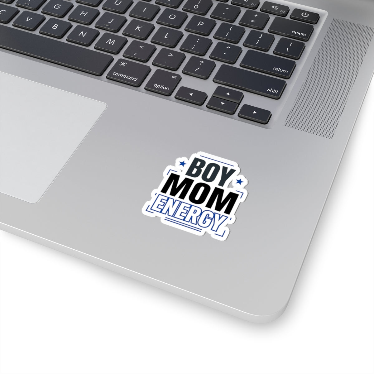 Boy Mom Energy Sticker | minimalist typographic mom decal, retro-inspired mom life
