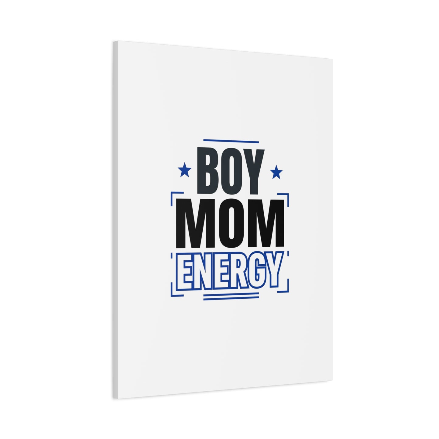 Boy Mom Energy Canvas, Minimal Typographic Mom Wall Art | Mother’s Day Mom Identity
