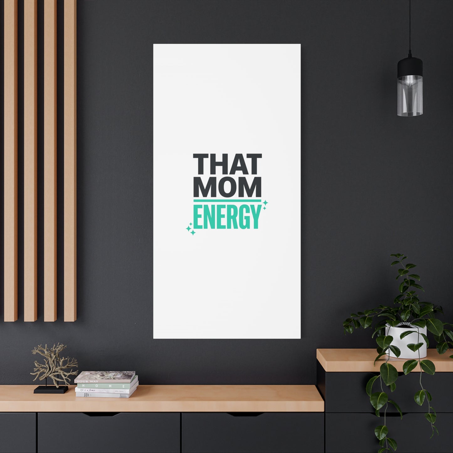 That Mom Energy Canvas | Minimal Typographic Mom Wall Art, Mother’s Day