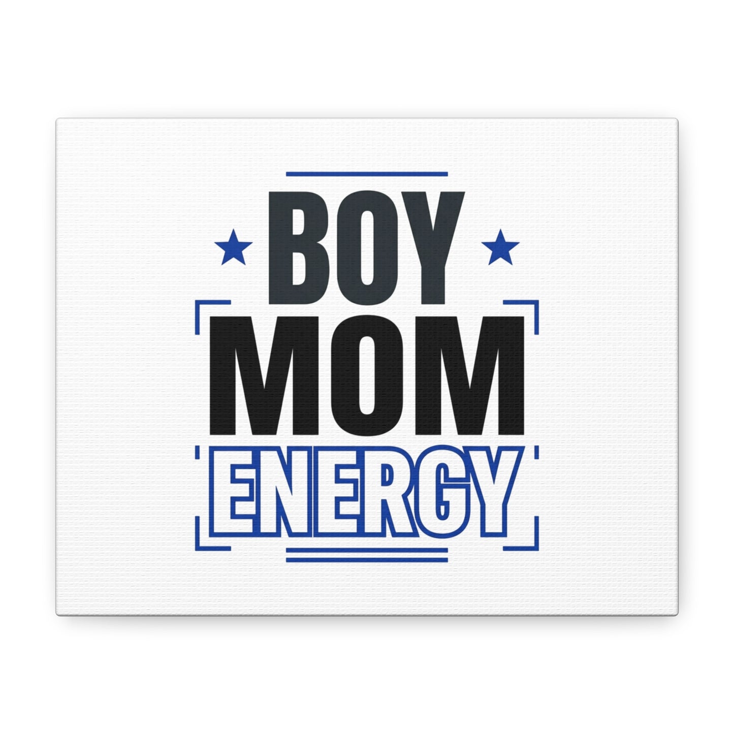 Boy Mom Energy Canvas, Minimal Typographic Mom Wall Art | Mother’s Day Mom Identity