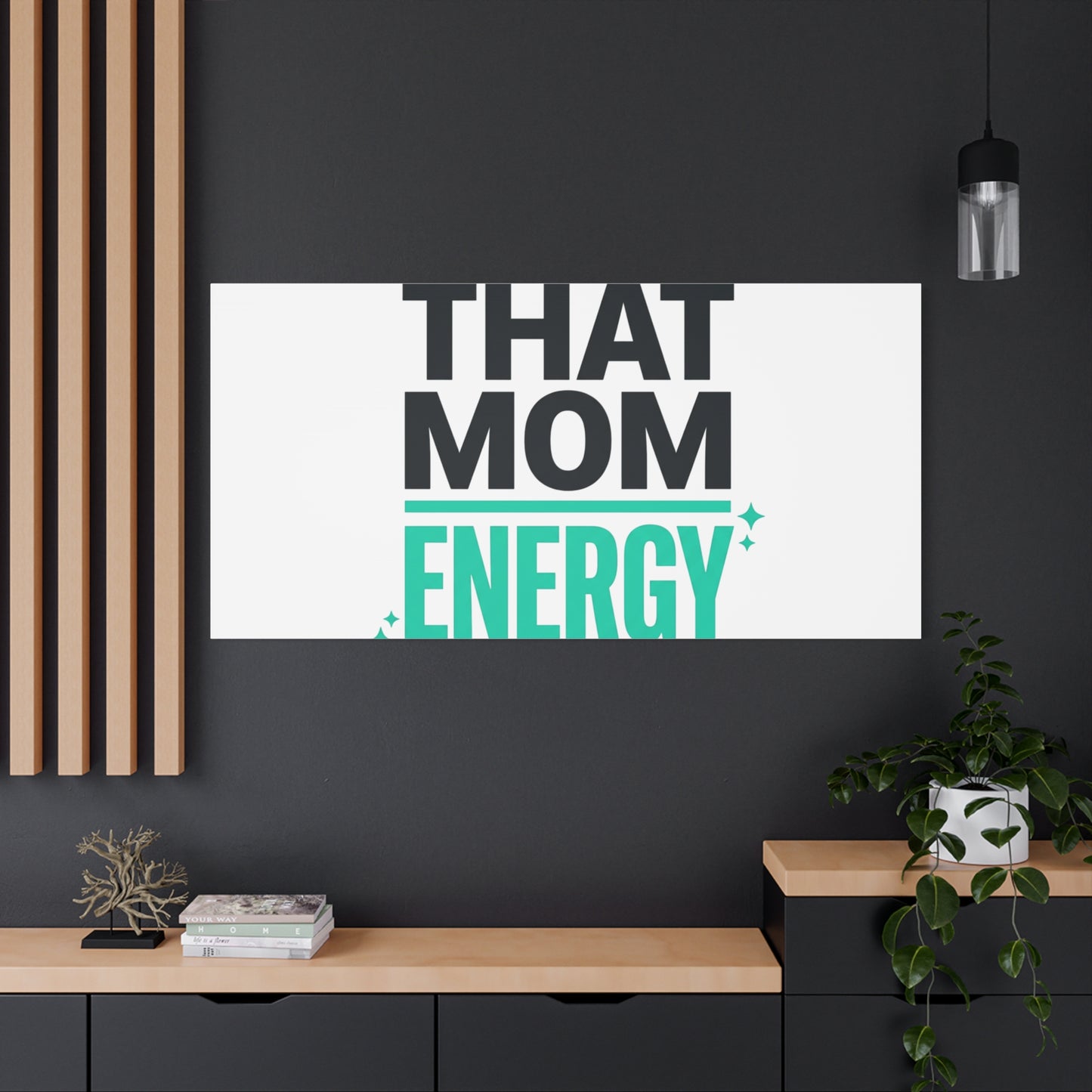 That Mom Energy Canvas | Minimal Typographic Mom Wall Art, Mother’s Day