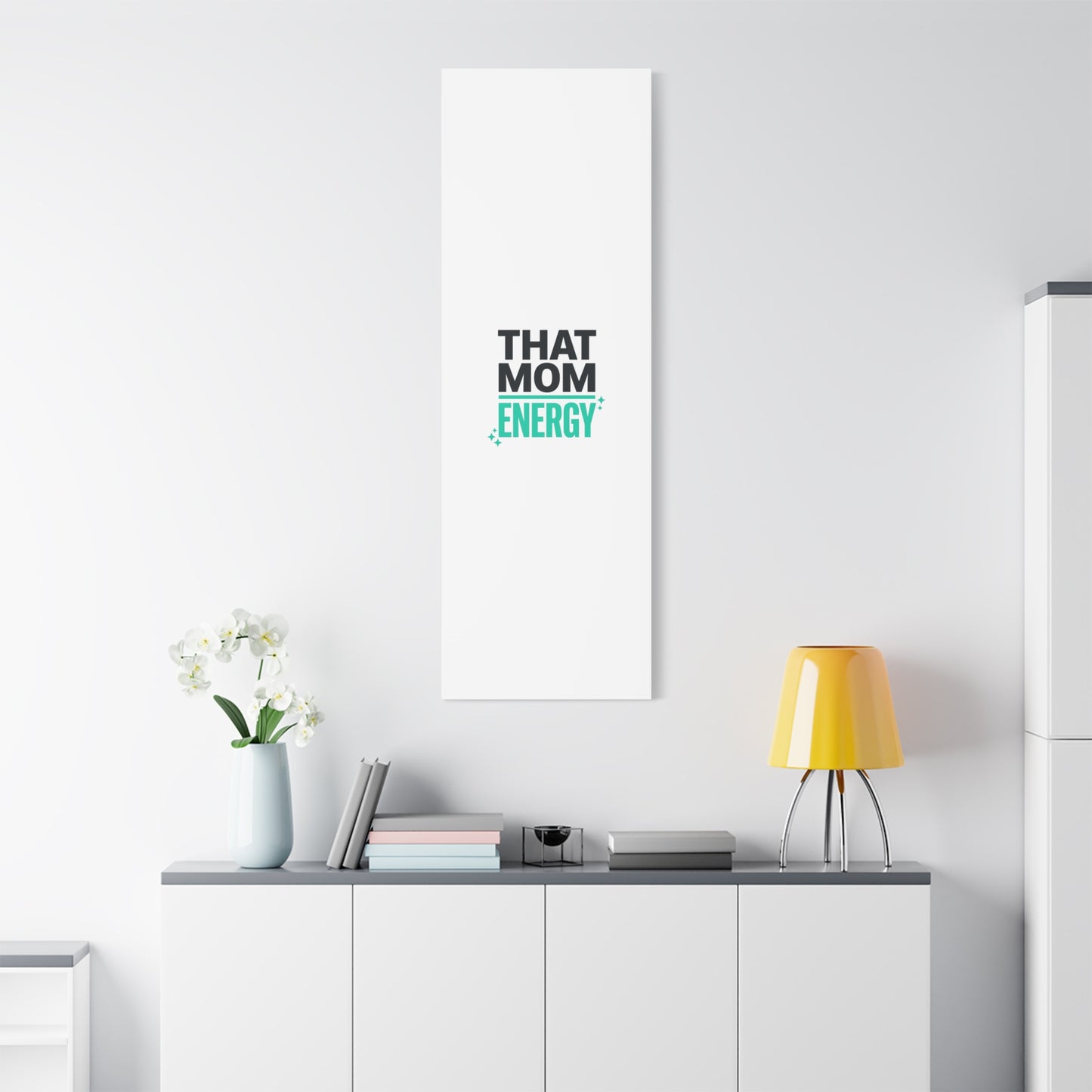 That Mom Energy Canvas | Minimal Typographic Mom Wall Art, Mother’s Day