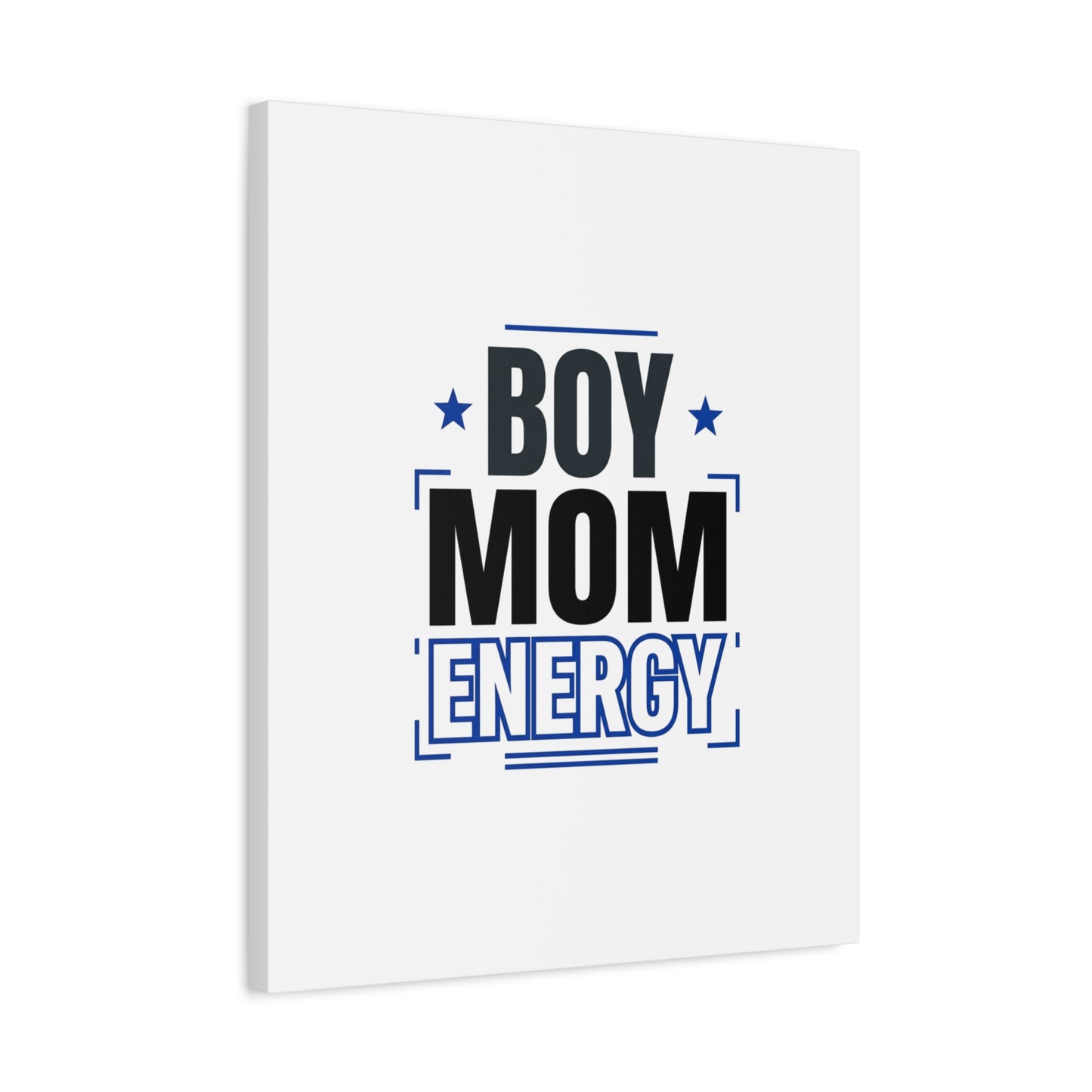 Boy Mom Energy Canvas, Minimal Typographic Mom Wall Art | Mother’s Day Mom Identity