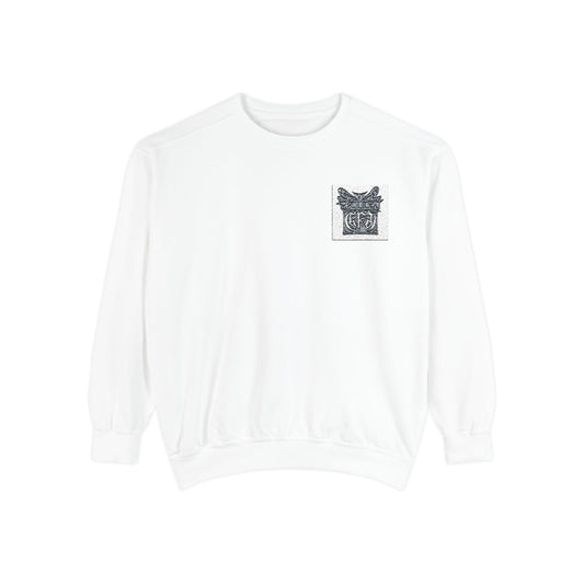 Abstract Floral Pocket Sweatshirt — Minimal Graphic Crewneck