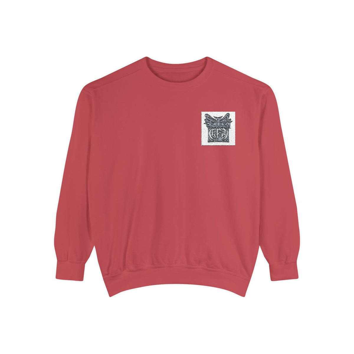 Abstract Floral Pocket Sweatshirt — Minimal Graphic Crewneck