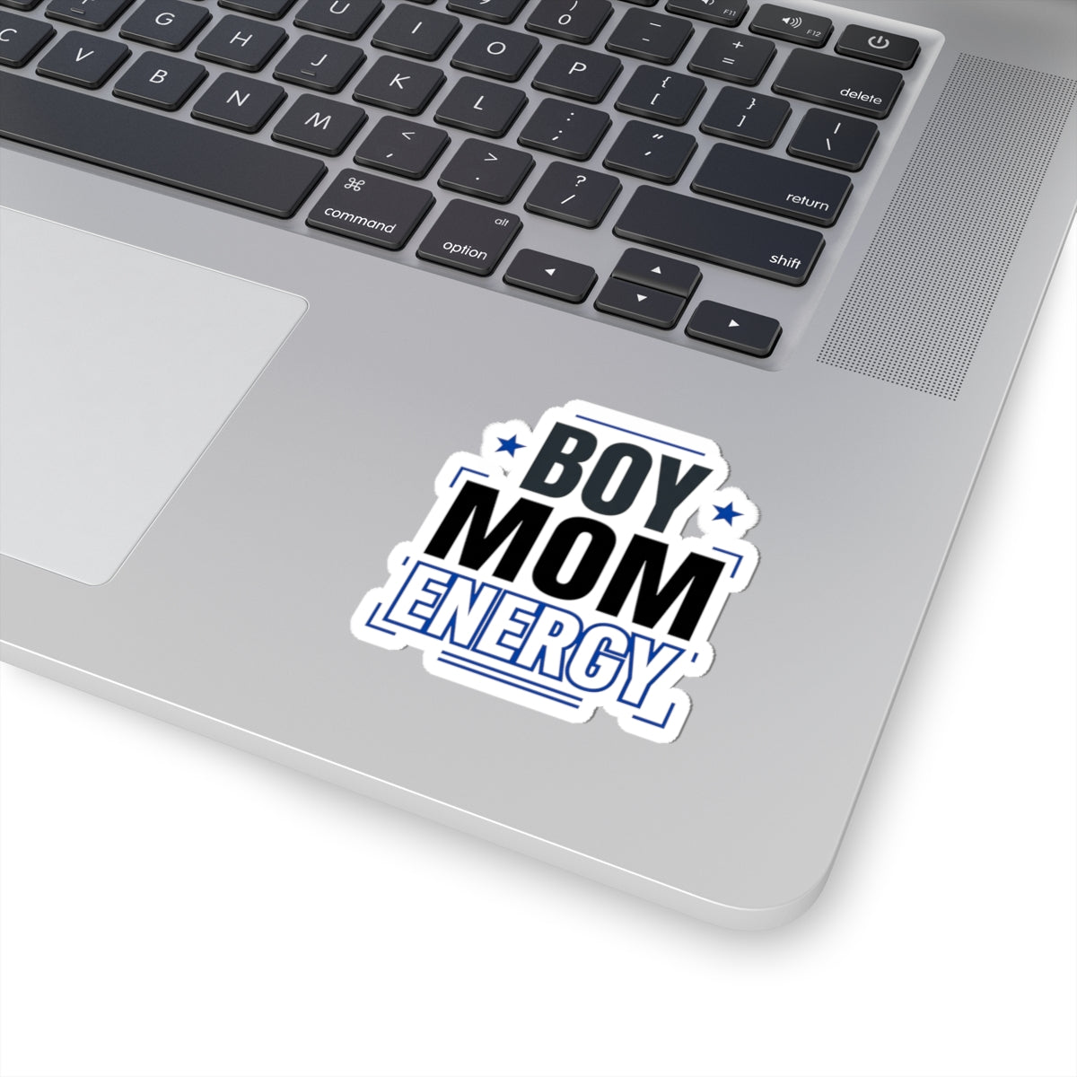 Boy Mom Energy Sticker | minimalist typographic mom decal, retro-inspired mom life