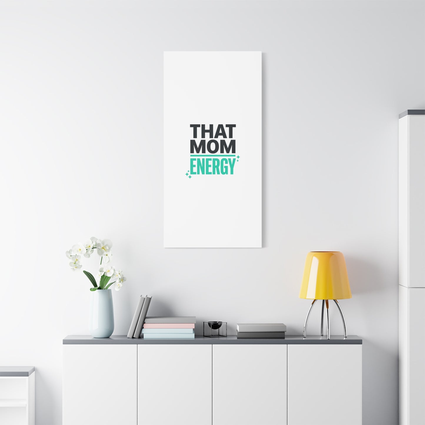 That Mom Energy Canvas | Minimal Typographic Mom Wall Art, Mother’s Day