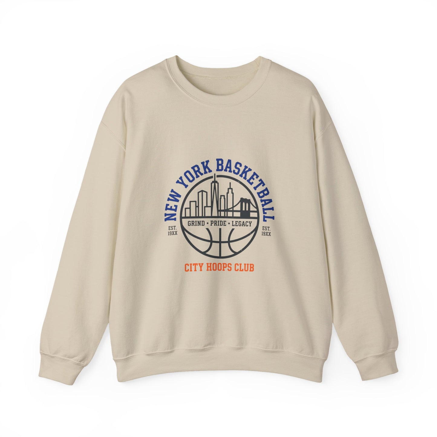 New York Basketball Crest Sweatshirt | varsity, city basketball