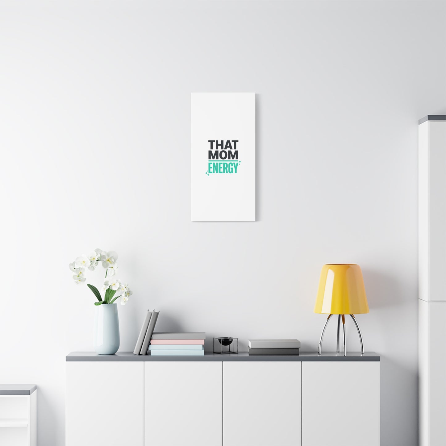 That Mom Energy Canvas | Minimal Typographic Mom Wall Art, Mother’s Day
