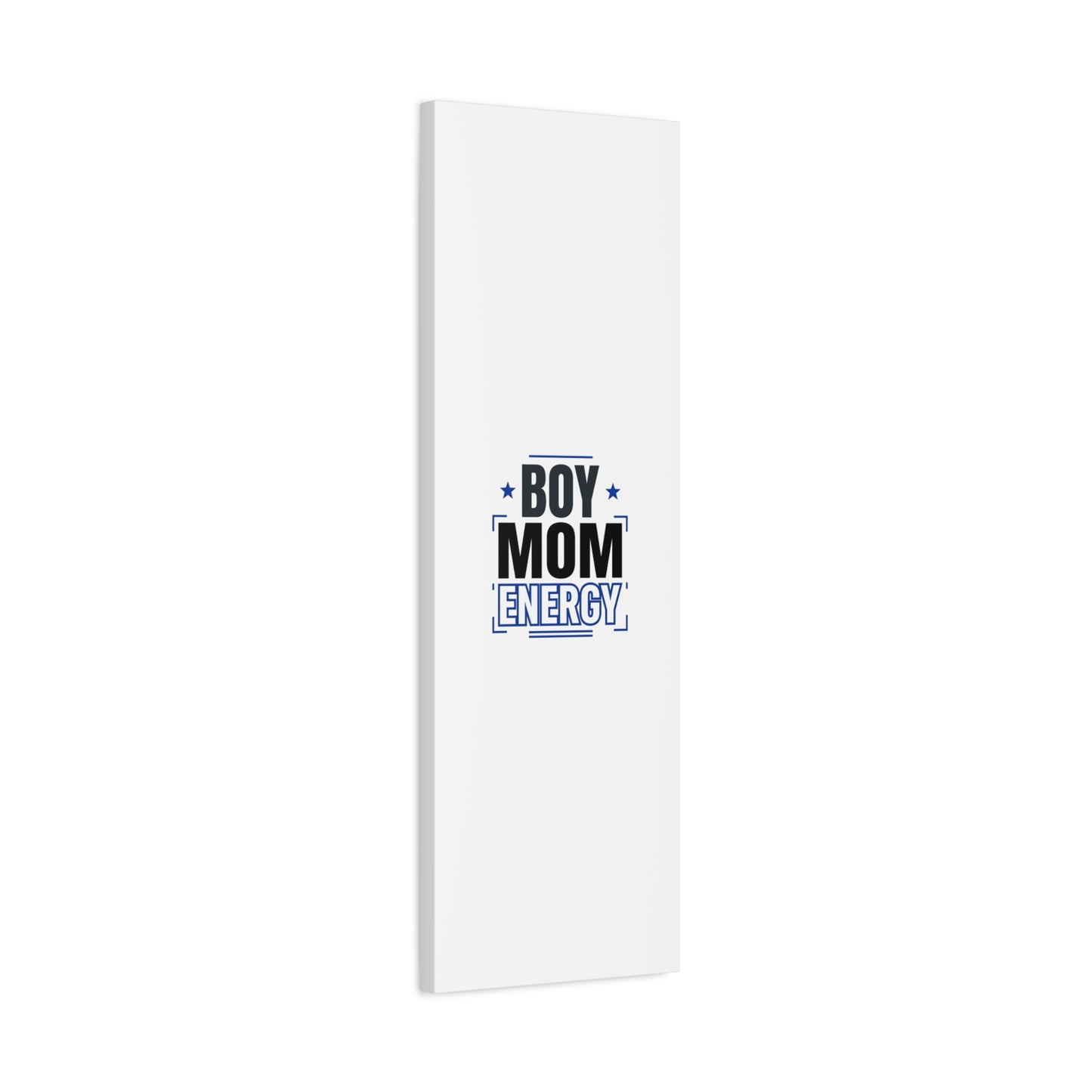 Boy Mom Energy Canvas, Minimal Typographic Mom Wall Art | Mother’s Day Mom Identity