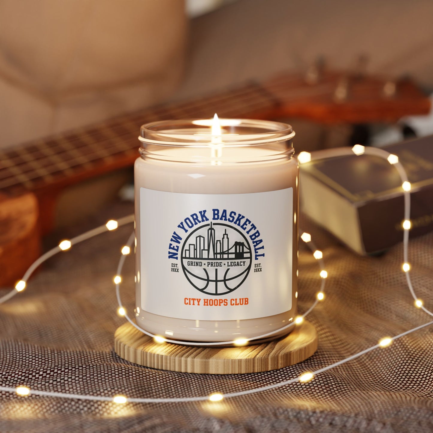 City Hoops Club Candle | New York Basketball Varsity, Soy 9oz