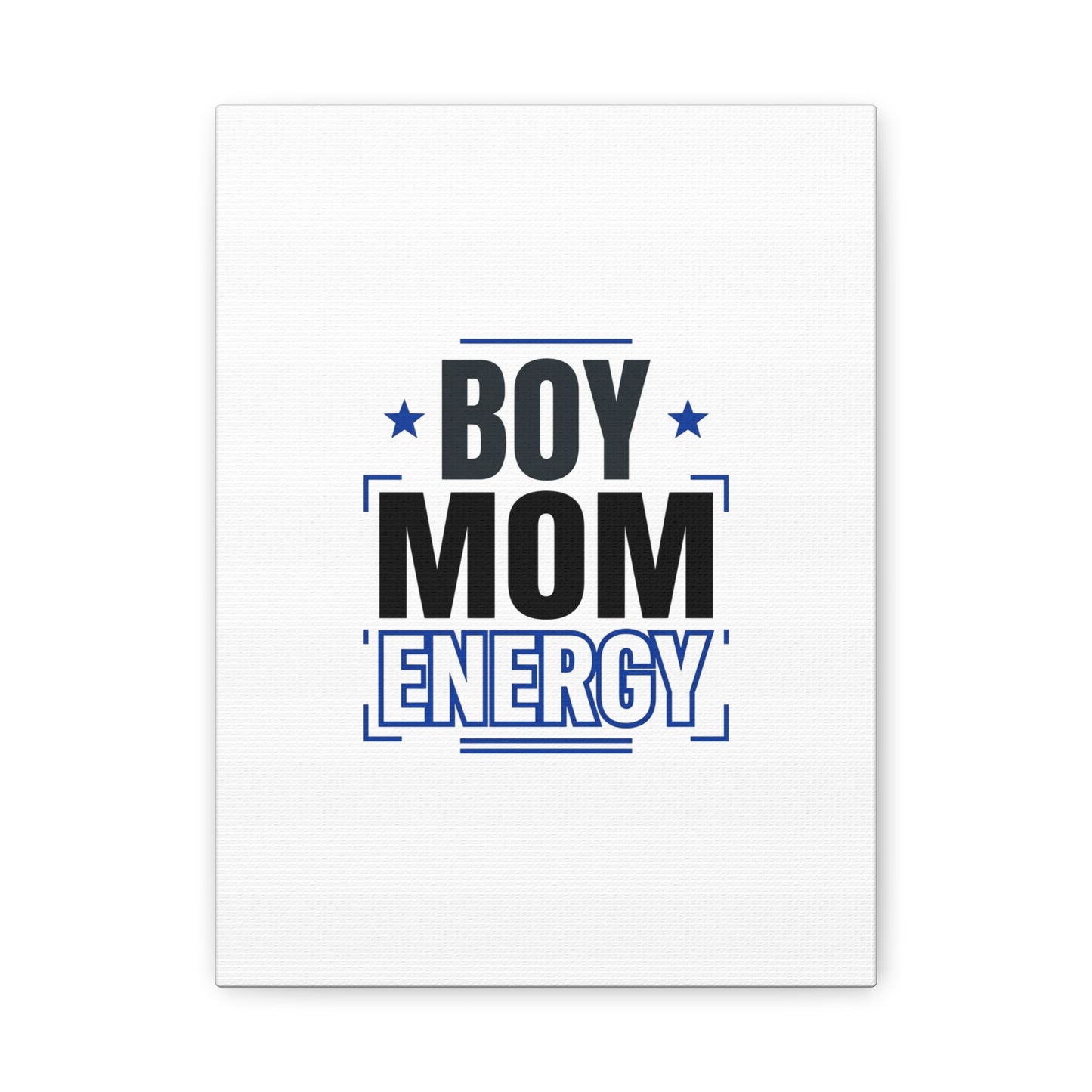 Boy Mom Energy Canvas, Minimal Typographic Mom Wall Art | Mother’s Day Mom Identity