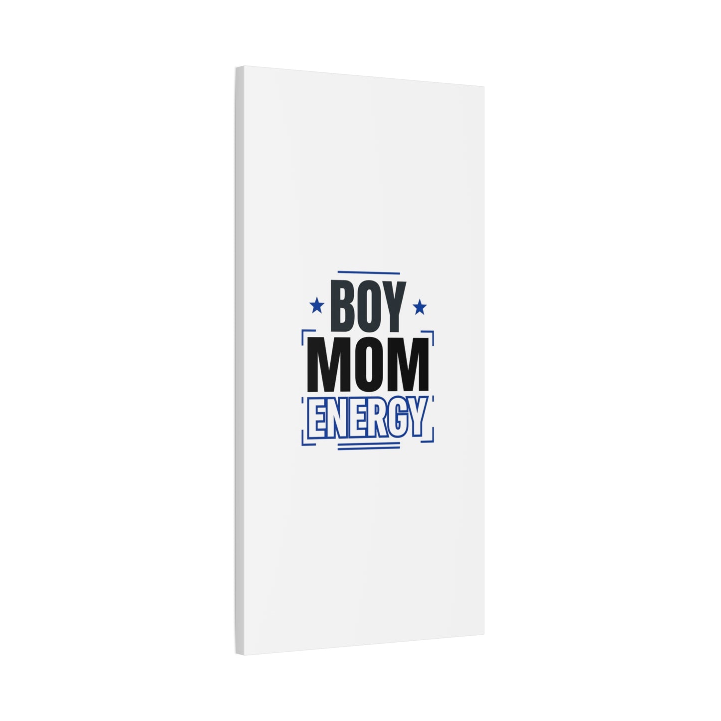 Boy Mom Energy Canvas, Minimal Typographic Mom Wall Art | Mother’s Day Mom Identity