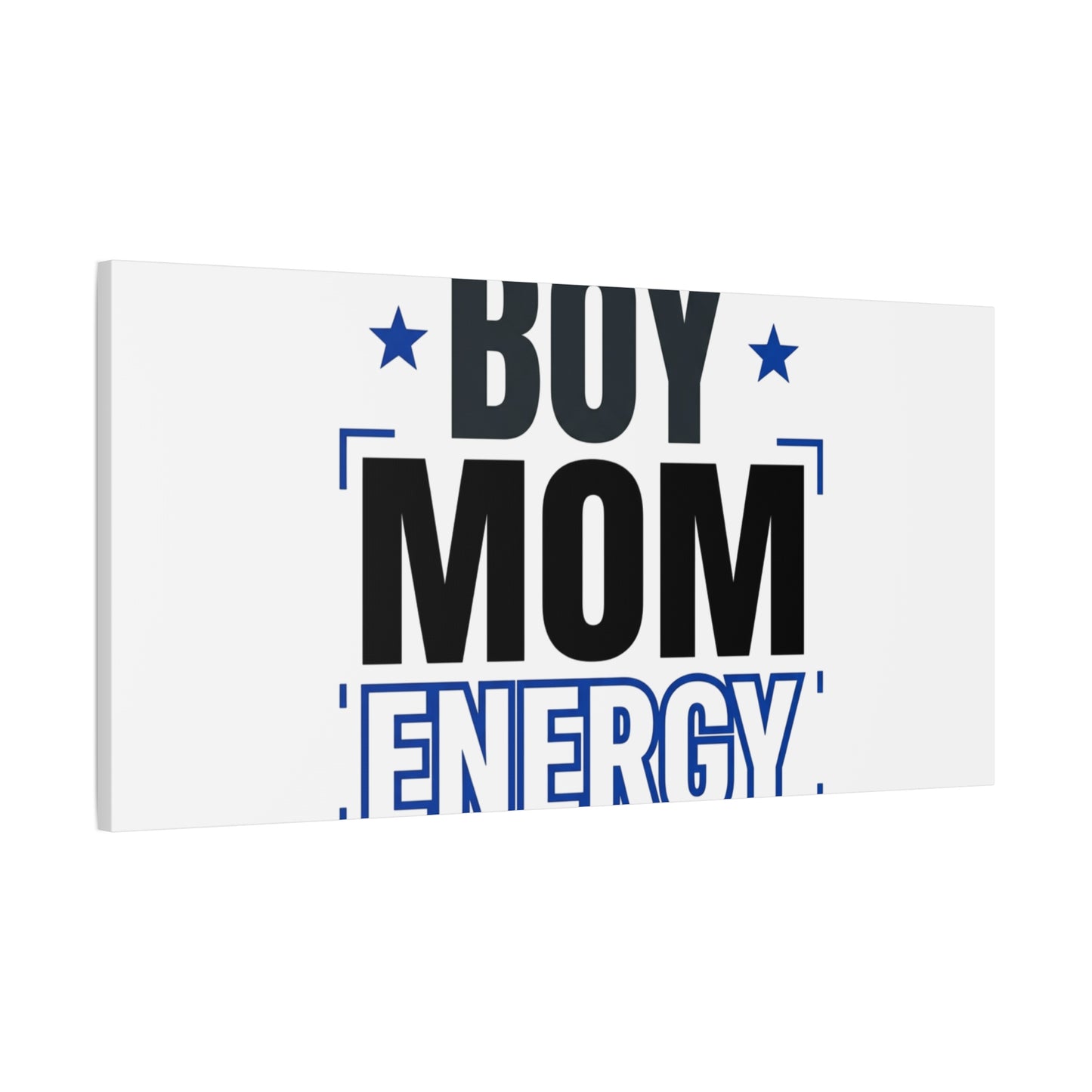 Boy Mom Energy Canvas, Minimal Typographic Mom Wall Art | Mother’s Day Mom Identity