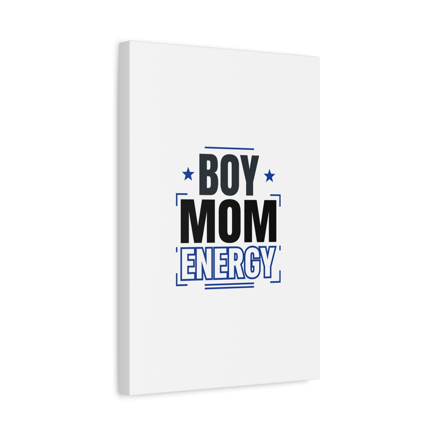 Boy Mom Energy Canvas, Minimal Typographic Mom Wall Art | Mother’s Day Mom Identity