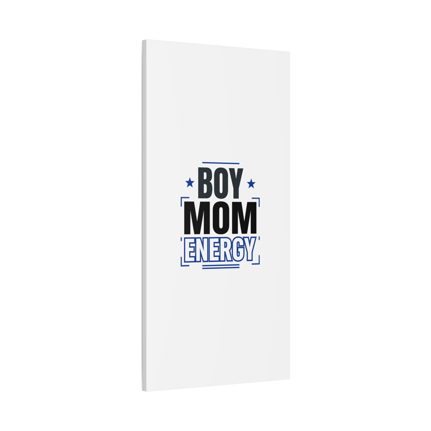 Boy Mom Energy Canvas, Minimal Typographic Mom Wall Art | Mother’s Day Mom Identity