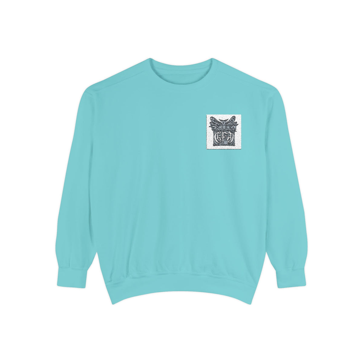 Abstract Floral Pocket Sweatshirt — Minimal Graphic Crewneck