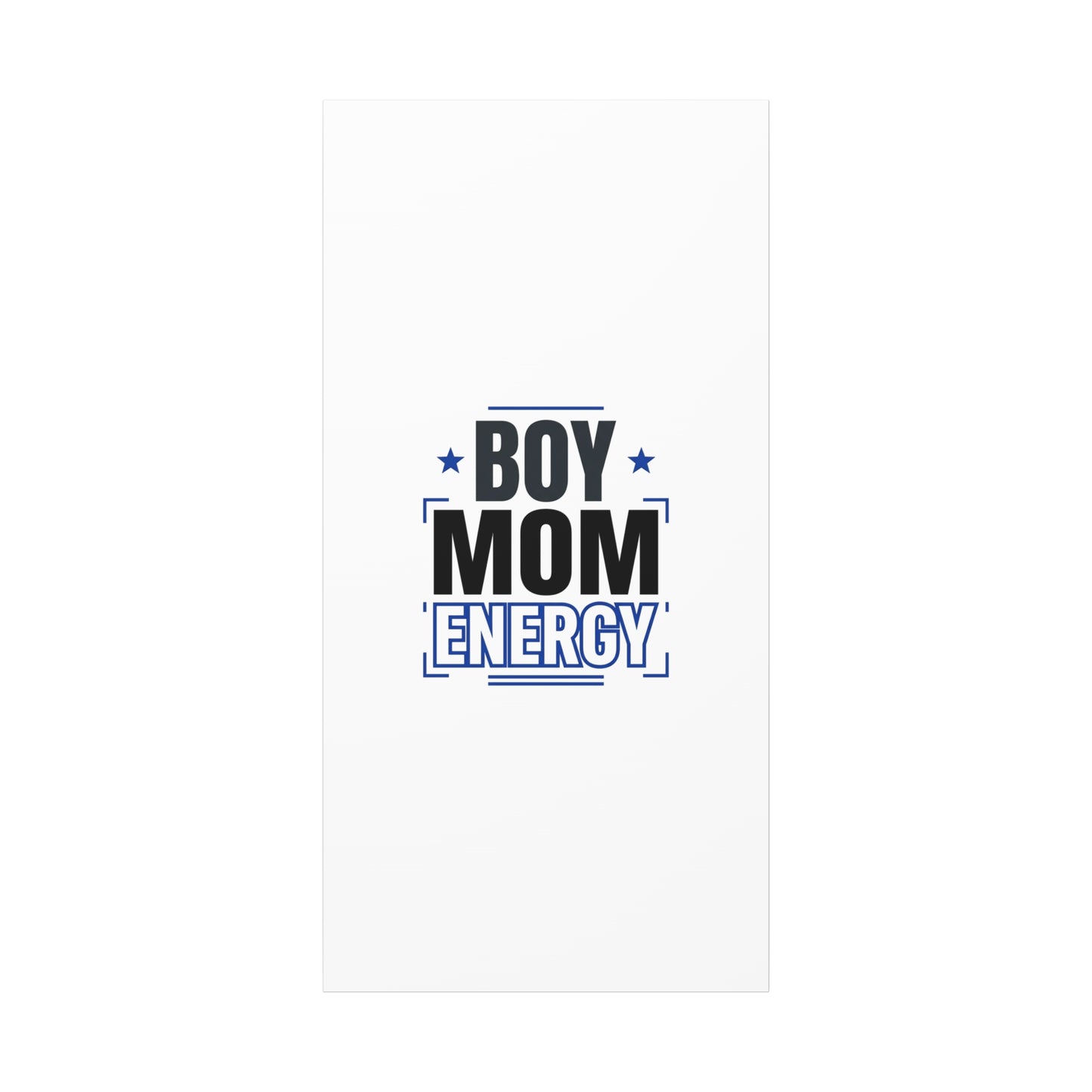 Boy Mom Energy Canvas, Minimal Typographic Mom Wall Art | Mother’s Day Mom Identity