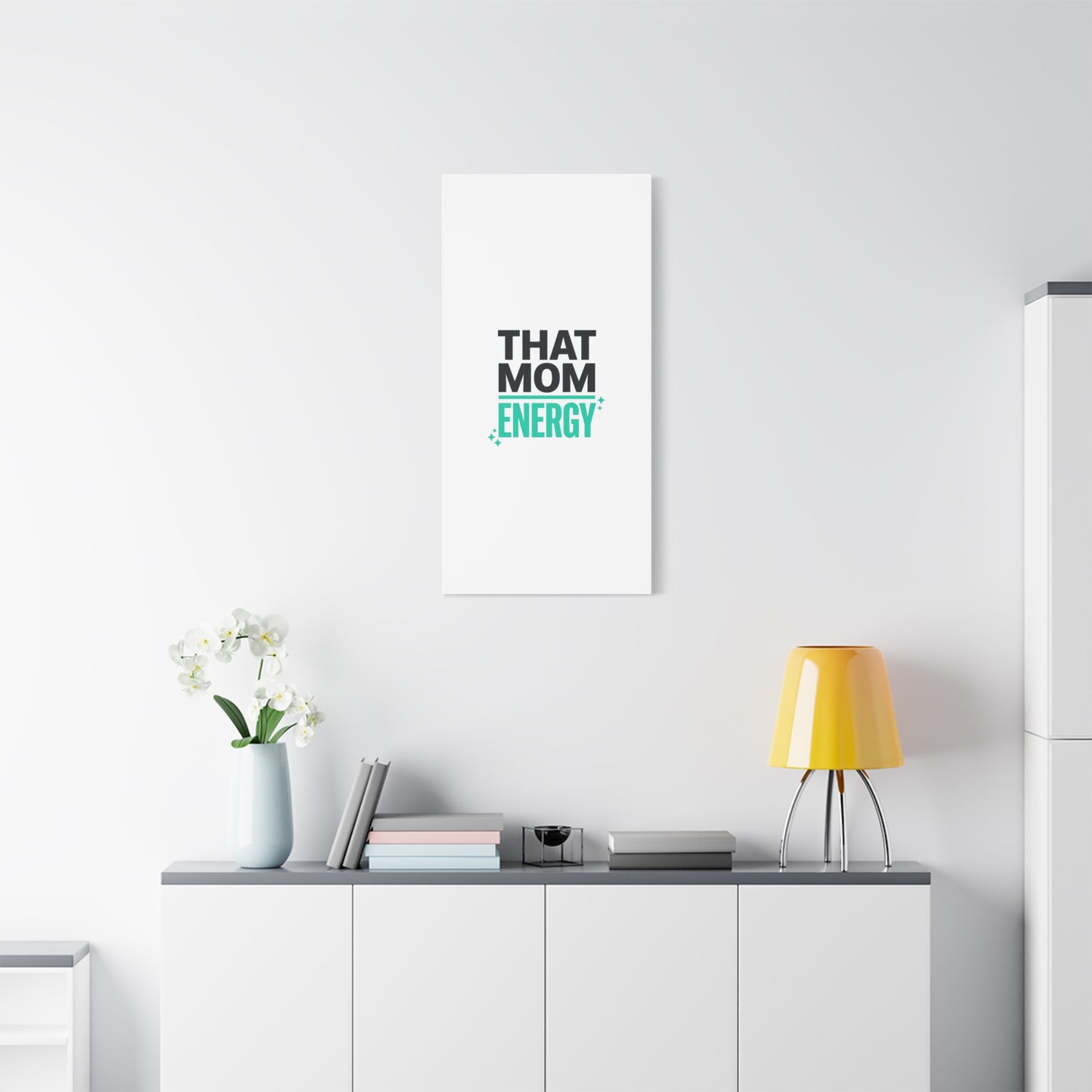 That Mom Energy Canvas | Minimal Typographic Mom Wall Art, Mother’s Day