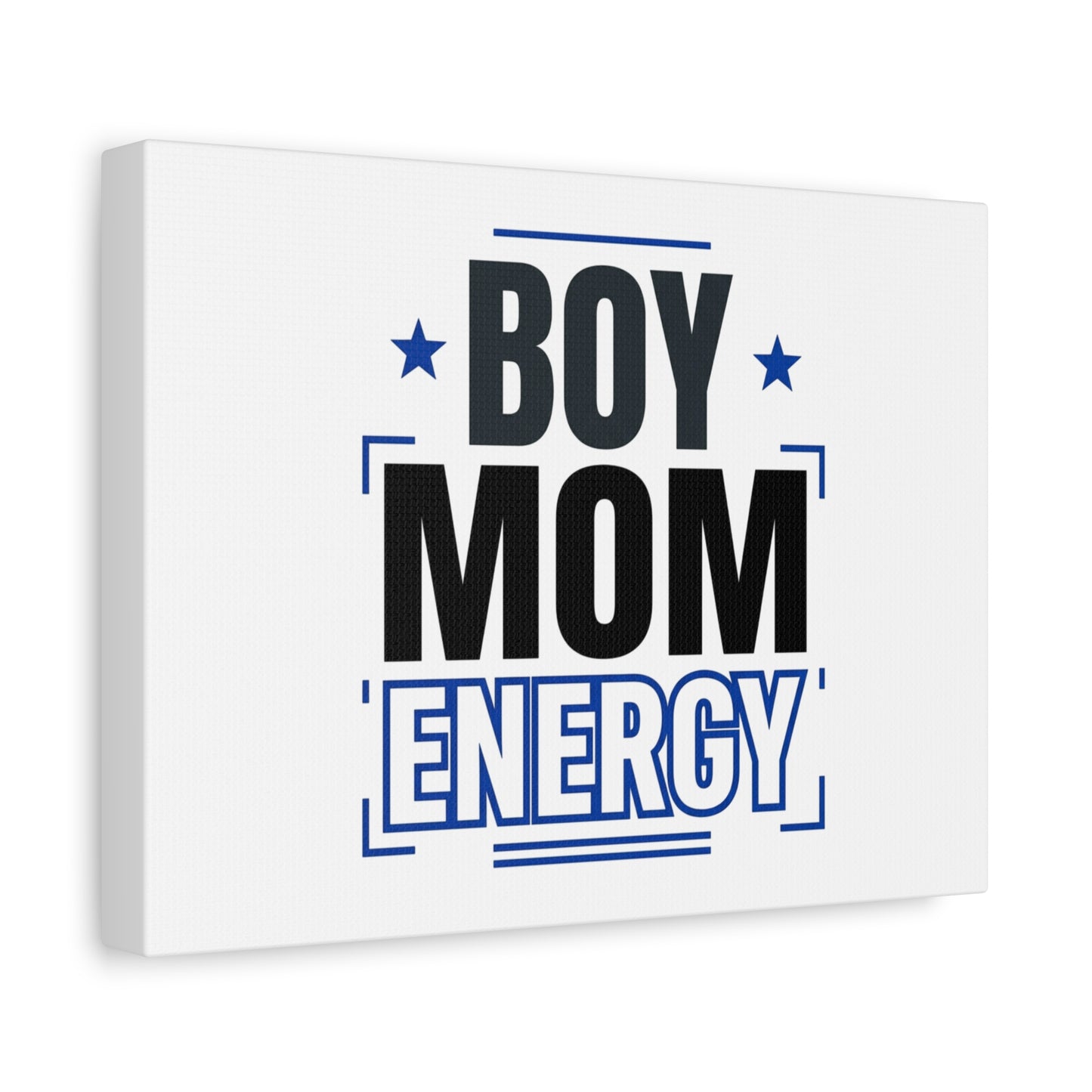 Boy Mom Energy Canvas, Minimal Typographic Mom Wall Art | Mother’s Day Mom Identity