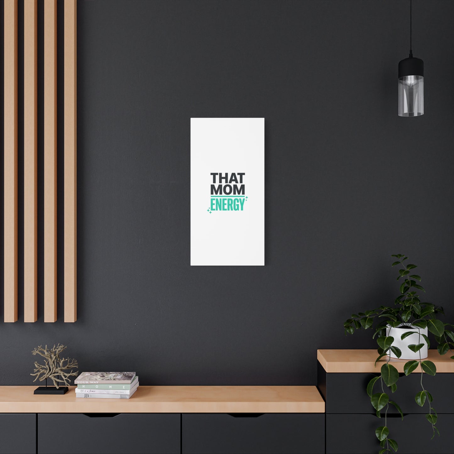 That Mom Energy Canvas | Minimal Typographic Mom Wall Art, Mother’s Day