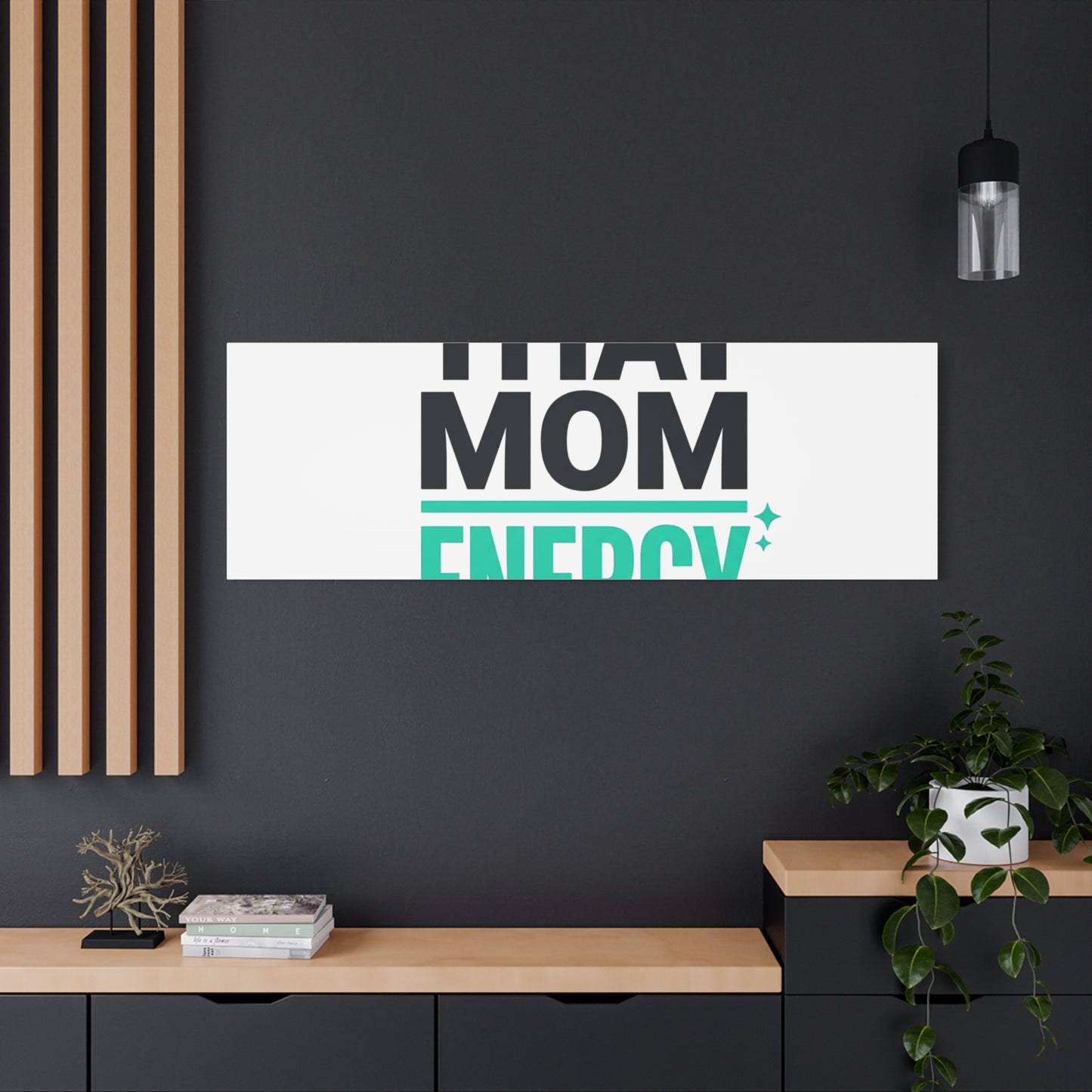 That Mom Energy Canvas | Minimal Typographic Mom Wall Art, Mother’s Day