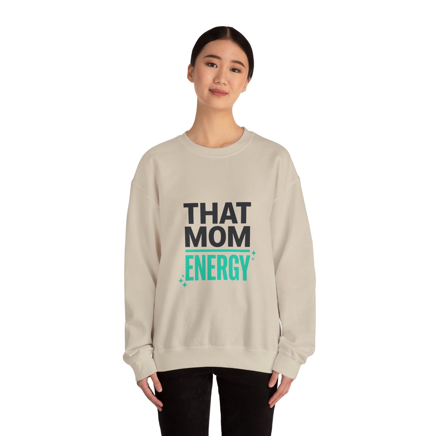 That Mom Energy Sweatshirt | Mother’s Day Minimal Typographic Mom Sweatshirt