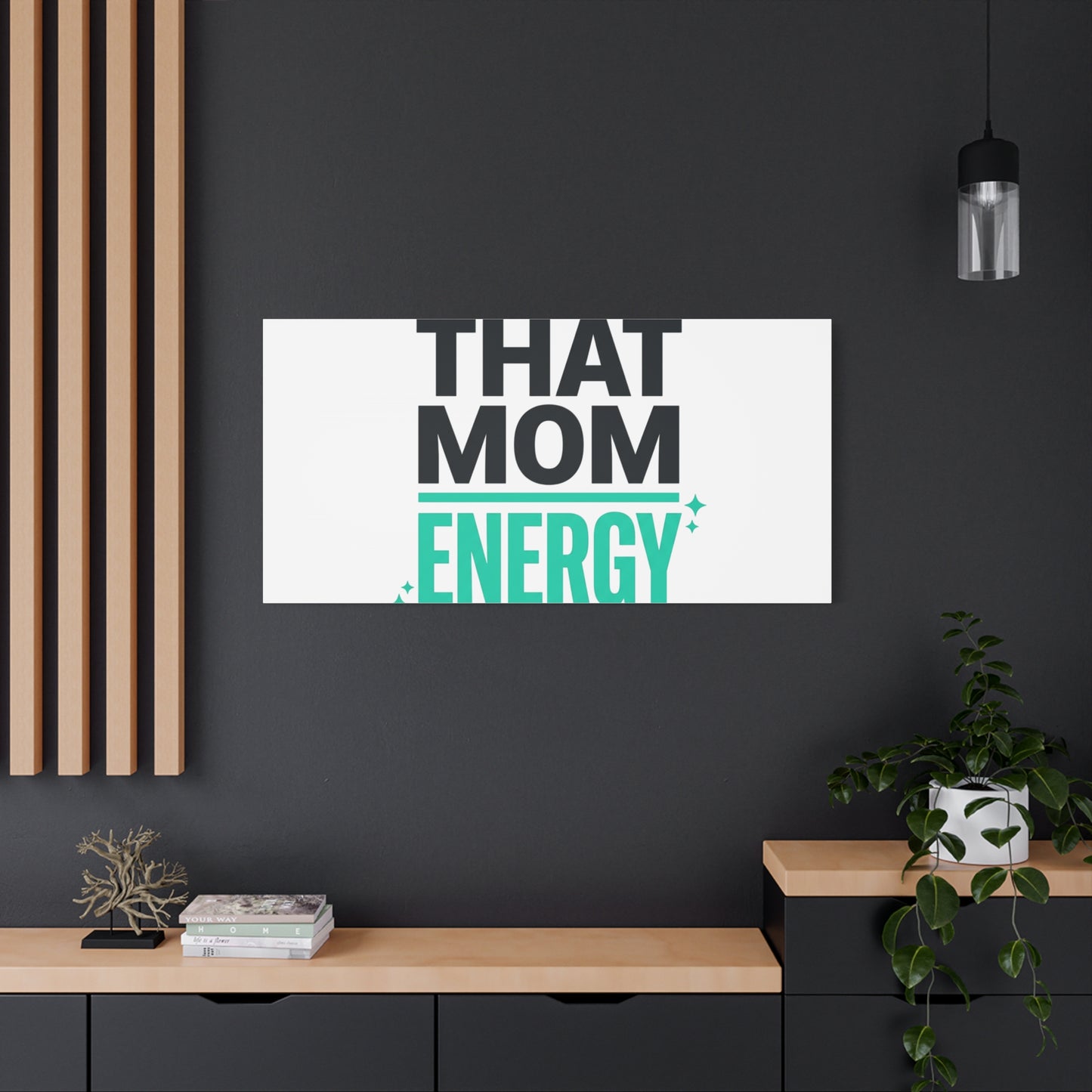 That Mom Energy Canvas | Minimal Typographic Mom Wall Art, Mother’s Day