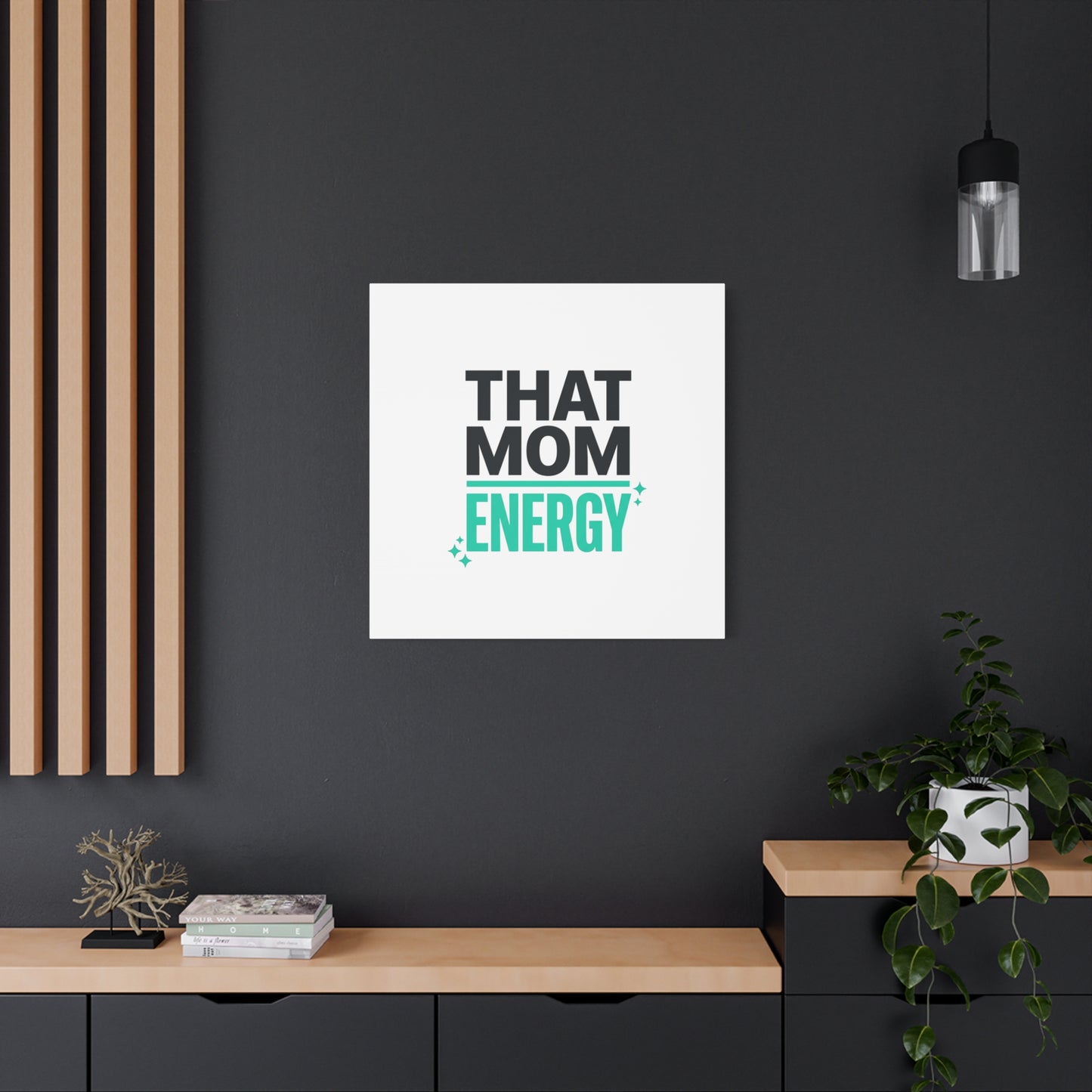 That Mom Energy Canvas | Minimal Typographic Mom Wall Art, Mother’s Day
