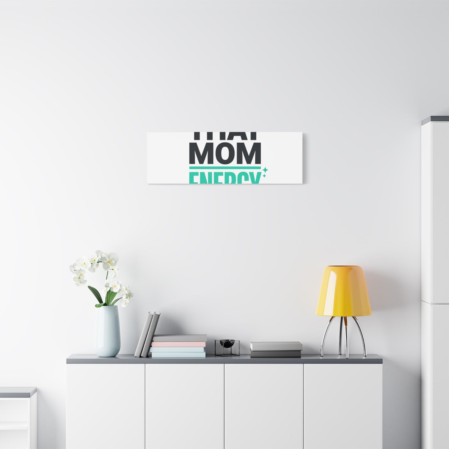 That Mom Energy Canvas | Minimal Typographic Mom Wall Art, Mother’s Day