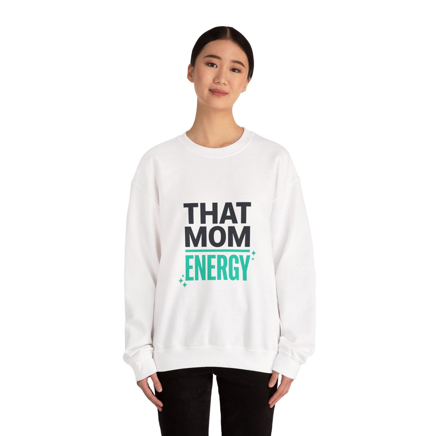 That Mom Energy Sweatshirt | Mother’s Day Minimal Typographic Mom Sweatshirt