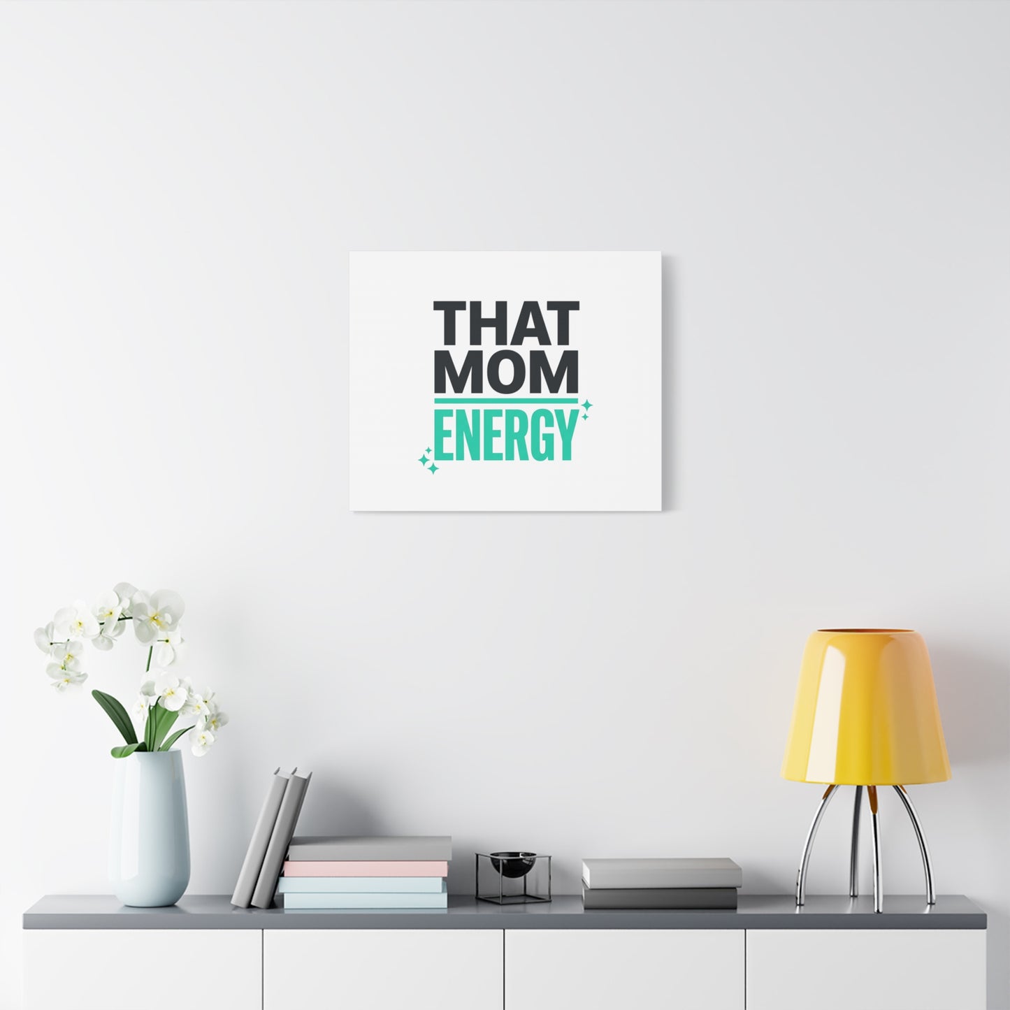 That Mom Energy Canvas | Minimal Typographic Mom Wall Art, Mother’s Day