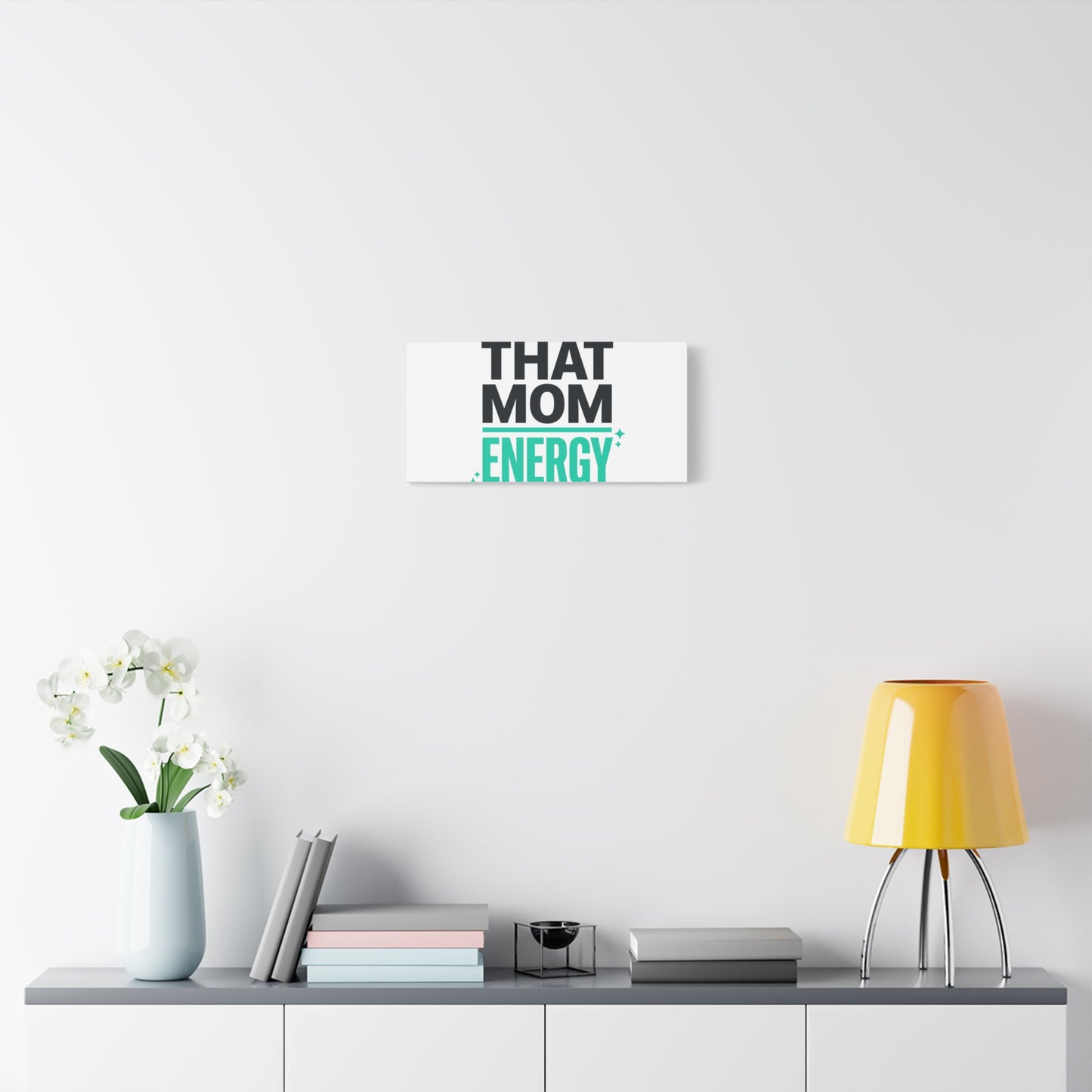 That Mom Energy Canvas | Minimal Typographic Mom Wall Art, Mother’s Day