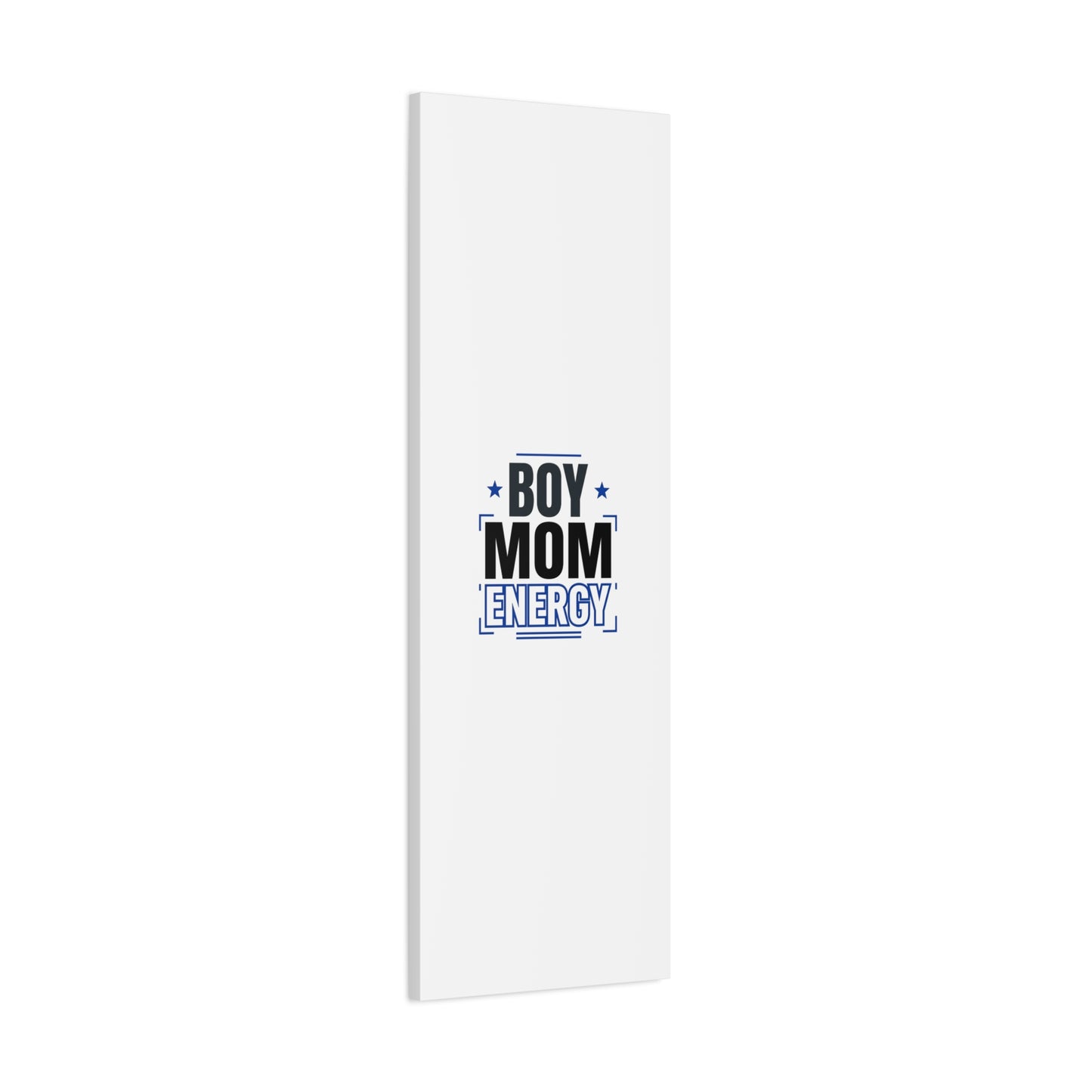 Boy Mom Energy Canvas, Minimal Typographic Mom Wall Art | Mother’s Day Mom Identity